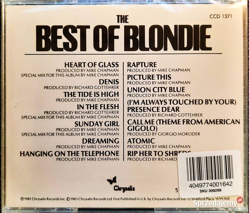 CD Nowa Album CD Zespołu BLONDIE The Best of Siedlce sprzedam