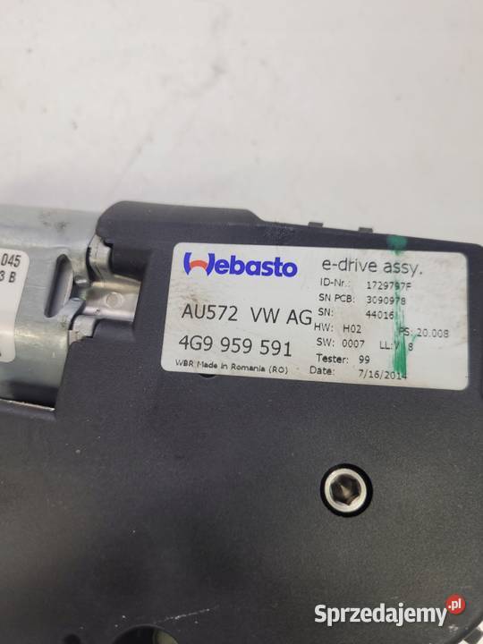 SILNICZEK SZYBERDACHU AUDI A6 C7 A7 4G9959591