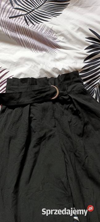 Czarne spodnie Bershka paperbag wysoki stan Gorzów Wielkopolski sprzedam