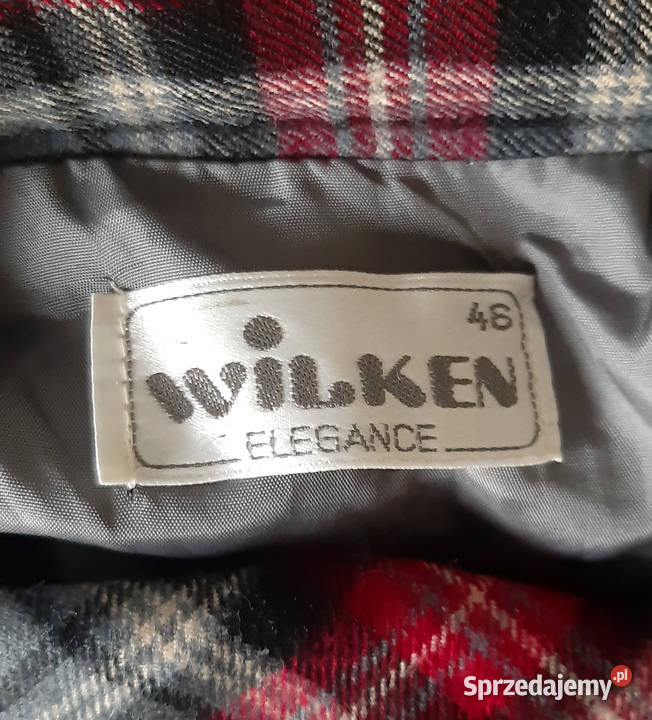 Wełniana Wełniana 100 wełny plisowana spódnica czerwony Warszawa