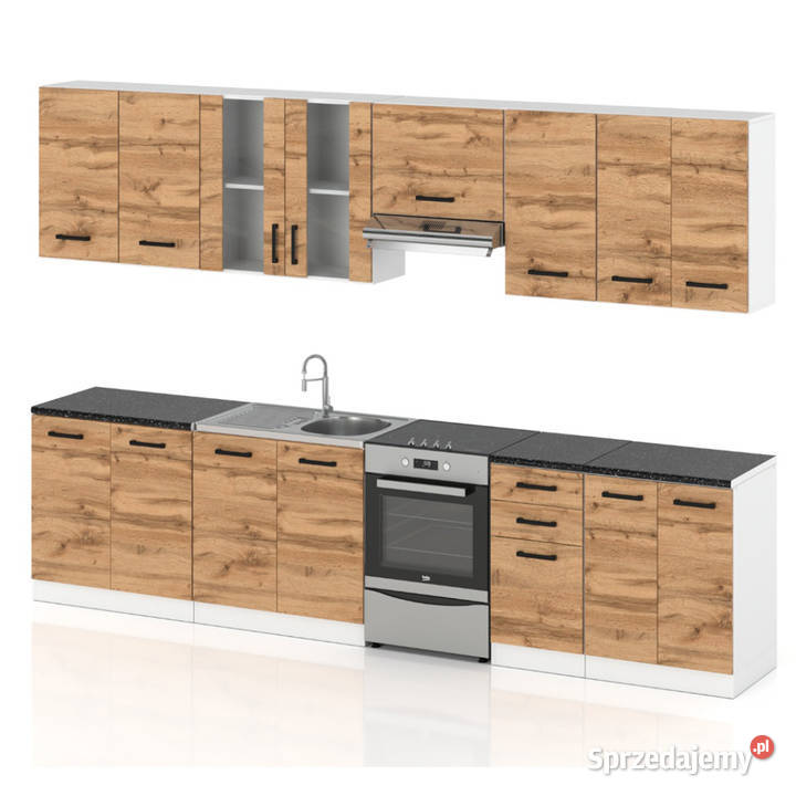 Meble Kuchenne Drewniane Modułowe Kuchnia Jowita 145cm Kuchenne warmińsko-mazurskie Elbląg