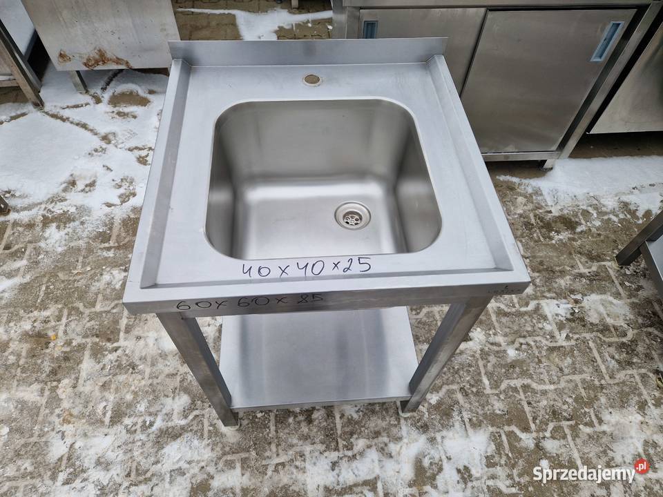 Zlew Gastronomiczny Z Półką 1 Komorowy 606085 Ostrów Wielkopolski