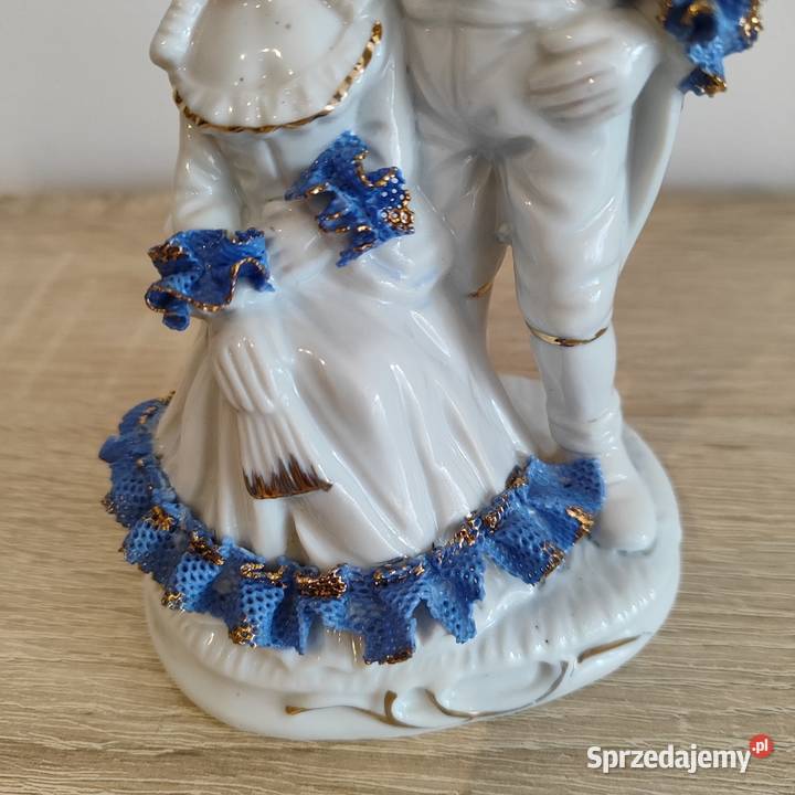 Porcelanowa figurka Para Porcelana i szkło