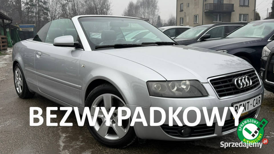 Audi A4 Cabrio 24i V6170OPŁACONY Bezwypadkowy immobilizer A4 Częstochowa