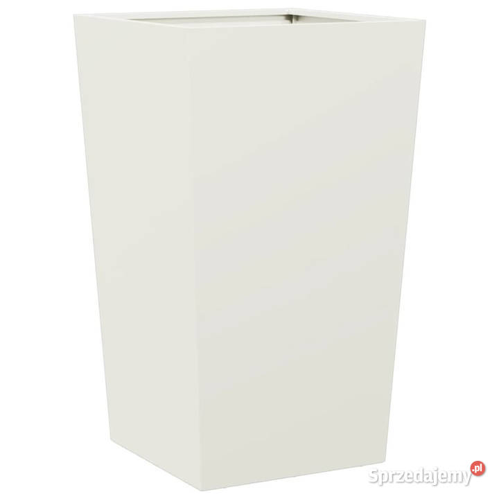 Donica ogrodowa biała 45x45x75 stalowa WM851096 mazowieckie Warszawa