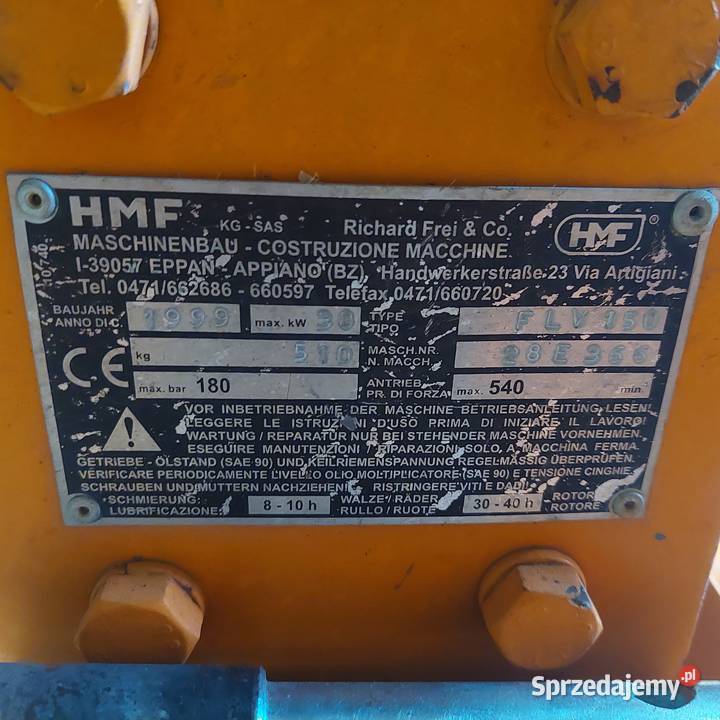 Kosiarka bijakowa HMF FLV 150 mulczer świętokrzyskie