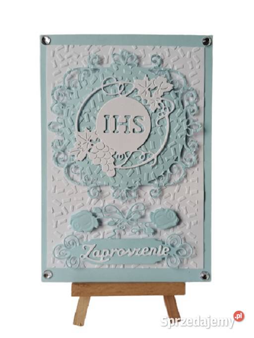 Zaproszenia Komunia Chłopiec Ihs Z Winogronem Poznań