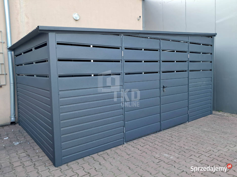Wiata śmietnikowa Schowek 45x2m brama dach Legnica