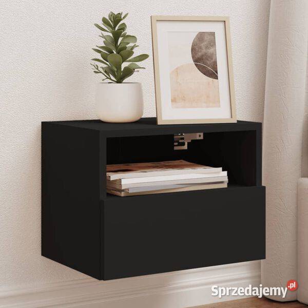 vidaXL Ścienna szafka TV czarna 40x30x30 Warszawa