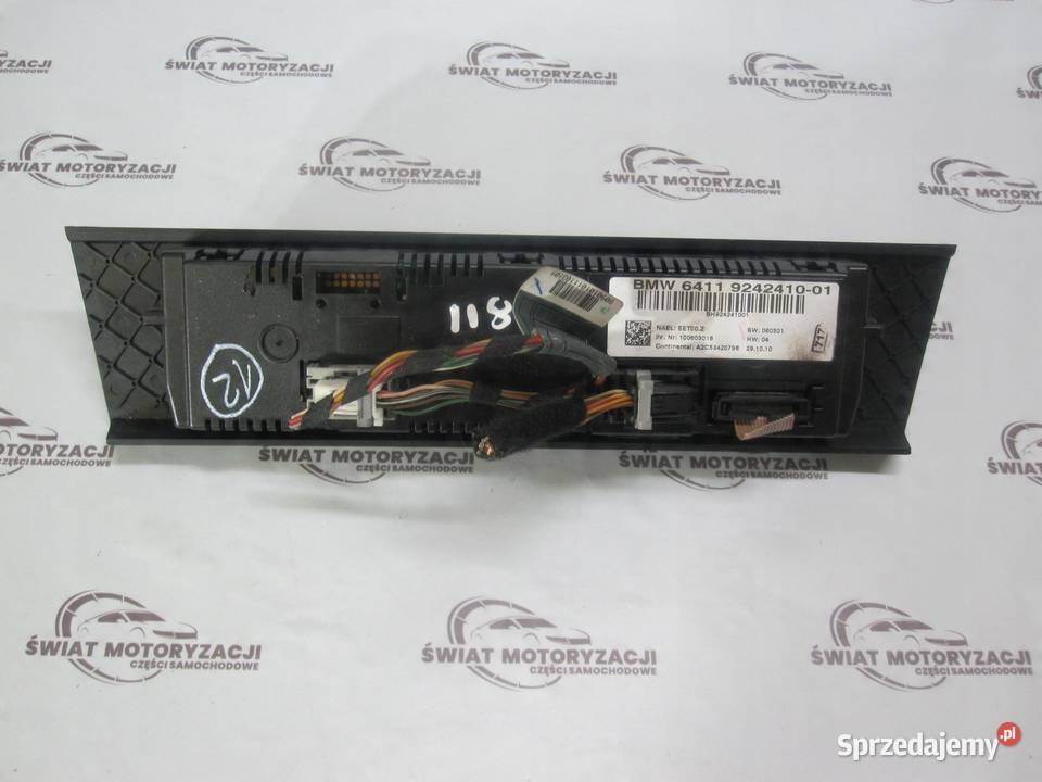 BMW E90 LIFT 10r panel klimatyzacji 9242410 osobowe