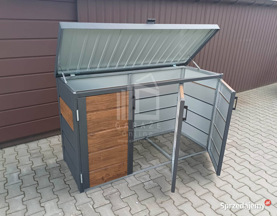 wiata śmietnikowa obudowa kubłów 177x65x110 Żary