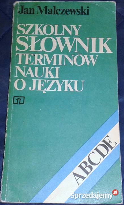 Szkolny słownik terminów nauki o języku Jan lubelskie