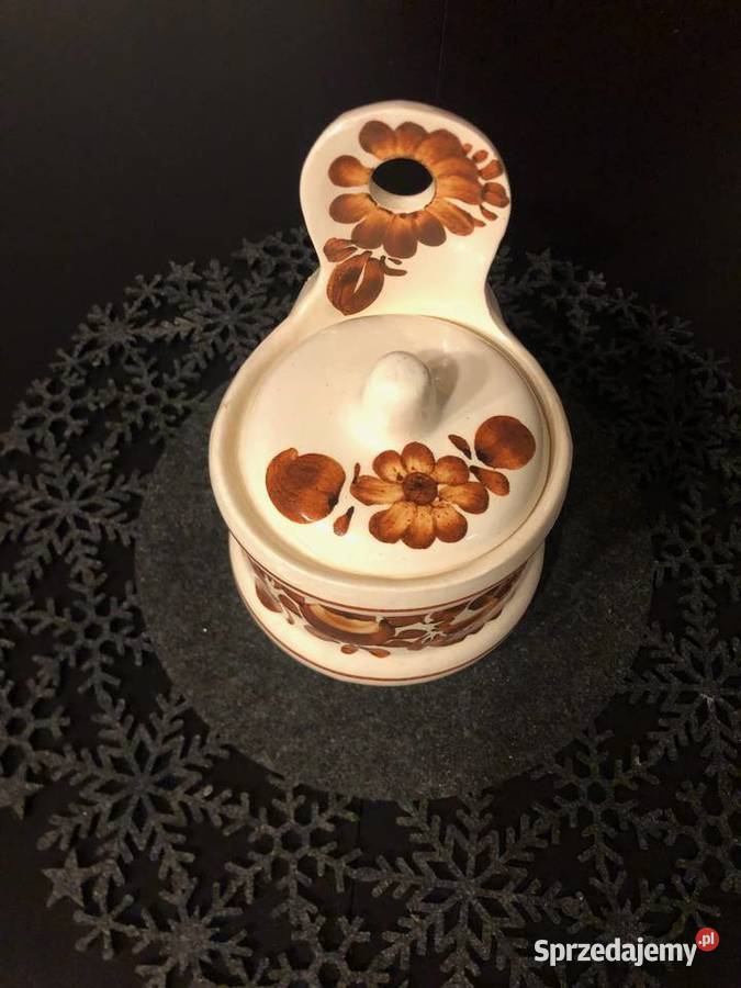 Komplet Fajansowych Naczyń Kuchennych PRL Kraków