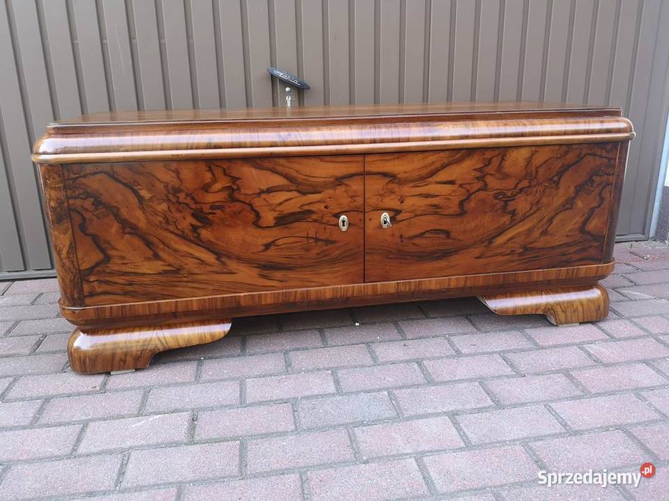 Komoda ARTDECO Orzech RTV Niska Stara Antyk wielkopolskie Swarzędz