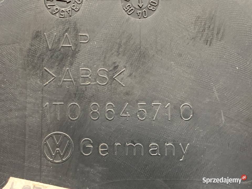 PODŁOKIETNIK VW TOURAN Hatchback 0310 1T0864571C Podłokietniki