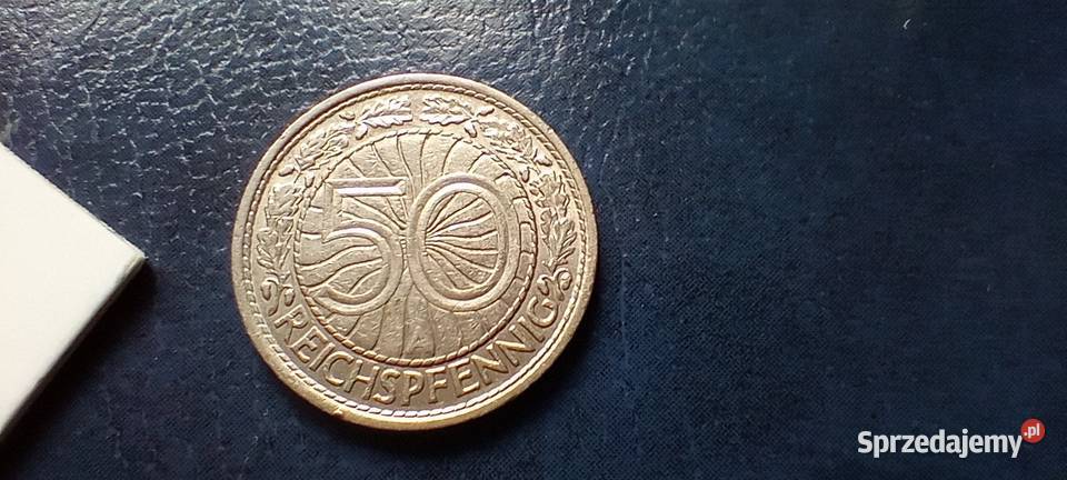 Stare monety 50 fenig 1929 A Niemcy