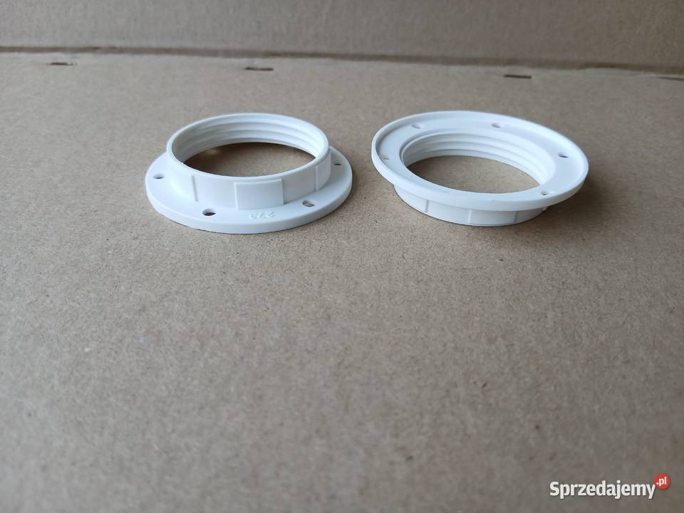 Nakrętka do Oprawki E27 Pierścień Biała 70 Warszawa
