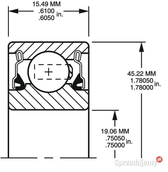 Łożysko kulkowe P204RR6 Kamionna