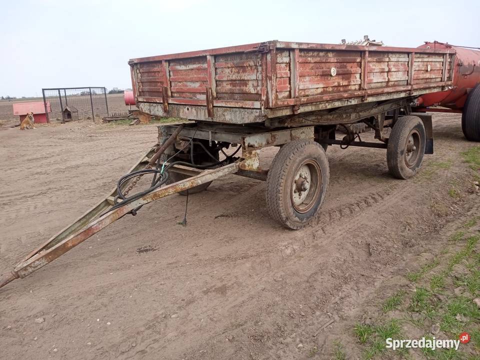 Przyczepa rolnicza nieuszkodzony Przyczepy rolnicze Osięciny