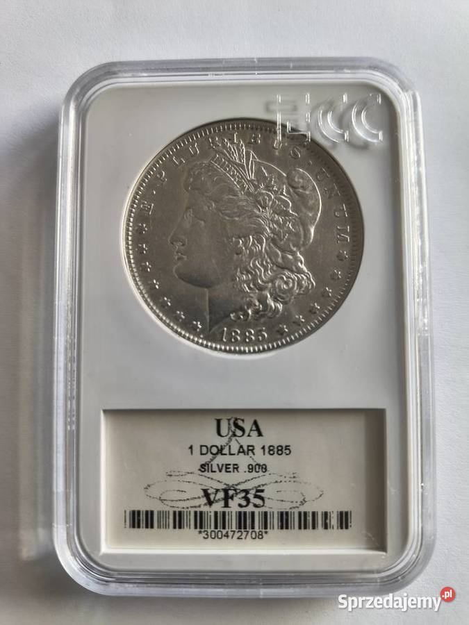 USA 1 dolar 1885 Morgan srebro Ag 900 Szczecin