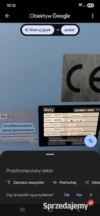 Chiller Agregat wody lodowej 15KW Gorlice