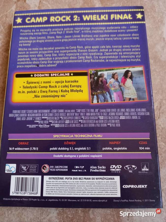 Camp Rock 2 DVD małopolskie Skawina