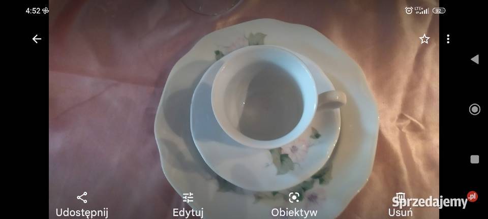 Duży zestaw śniadaniowy filiżanka porcelana Wrocław sprzedam