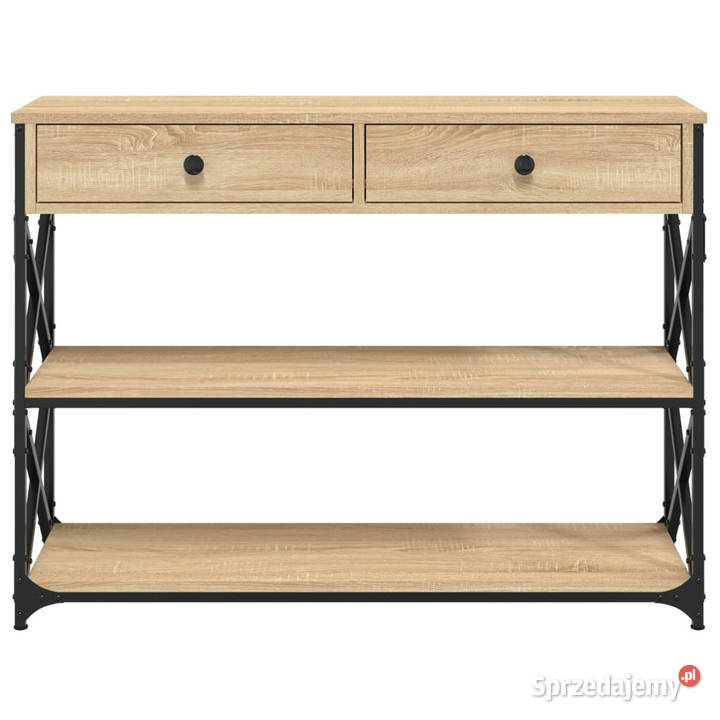 Stolik konsolowy dąb sonoma 100x28x75 WM834191 Warszawa