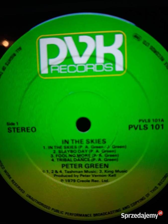 Archiwum blues rocka PETER GREEN In The Skies Rzeszów