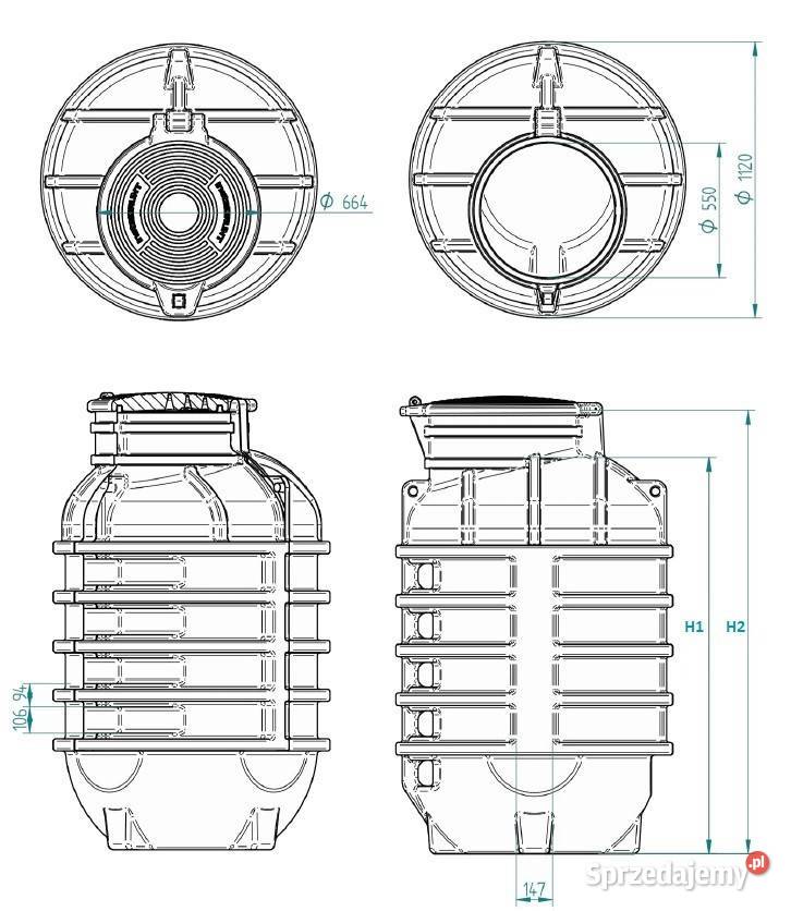 STUDNIA WODOMIERZOWA SWI 10001600 PE40 RAPTOR