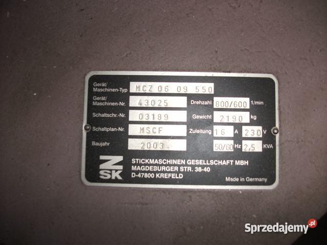 HAFCIARKA ZSK MCZ 0609550 CEKINY TASIEMKI SZNURE Częstochowa