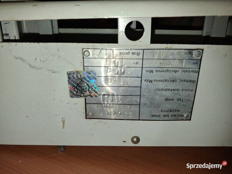 Waga szpitalna dziecięca ZABYTEK PRL 1979 Nysa