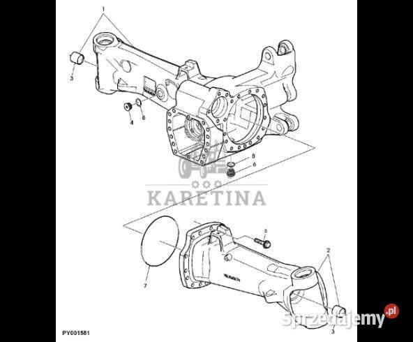 John Deere 7530 Premium Obudowa AL175809 wielkopolskie Jastrzębniki