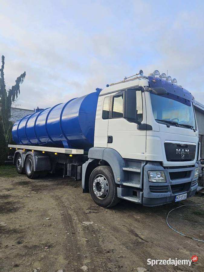 Man tgs asenizacyjny beczka 19m 320 3 oś skrętna pełny VAT Grójec sprzedam