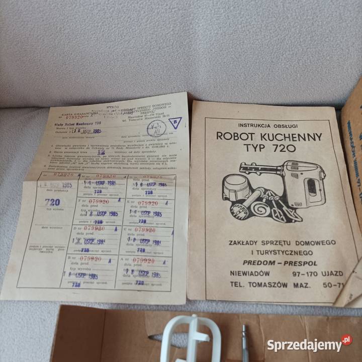 Mikser robot kuchenny Predom Niewiadów typ 720 z dolnośląskie Stronie Śląskie