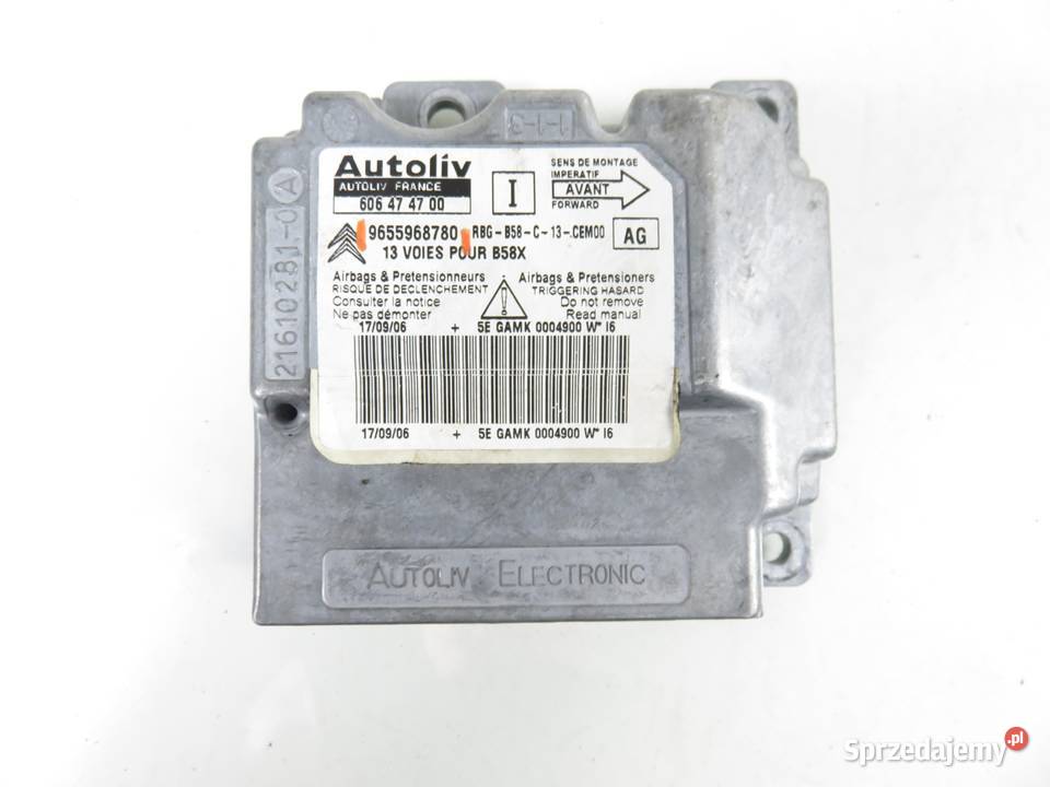 MODUŁ AIRBAG CITROEN C4 Grand Picasso I osobowe Skrzynki bezpieczników małopolskie