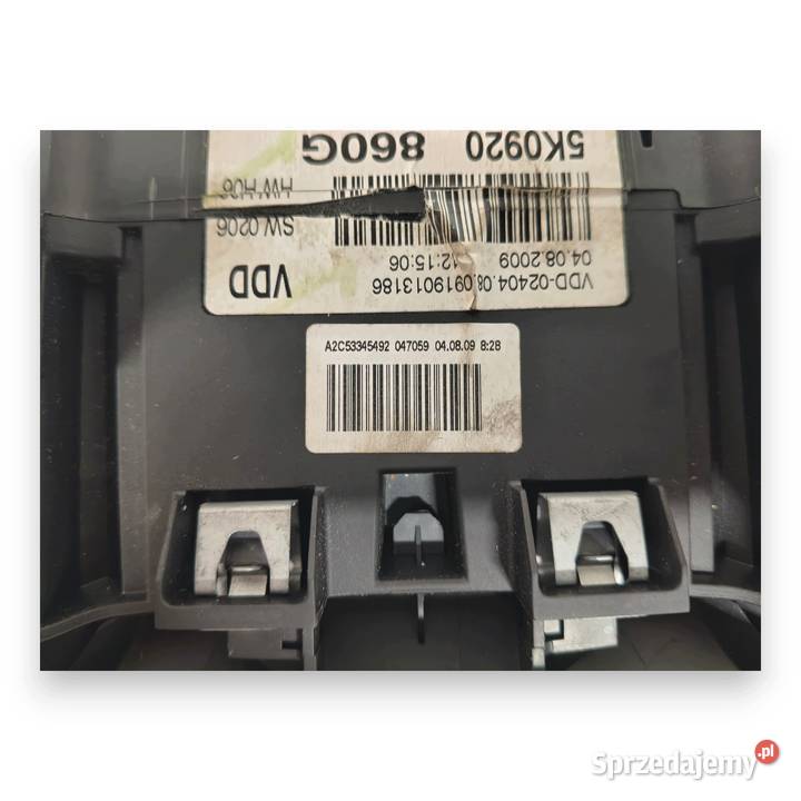 LICZNIK ZEGARY 5K0920860G VW Golf VI 16 TDI Chełm
