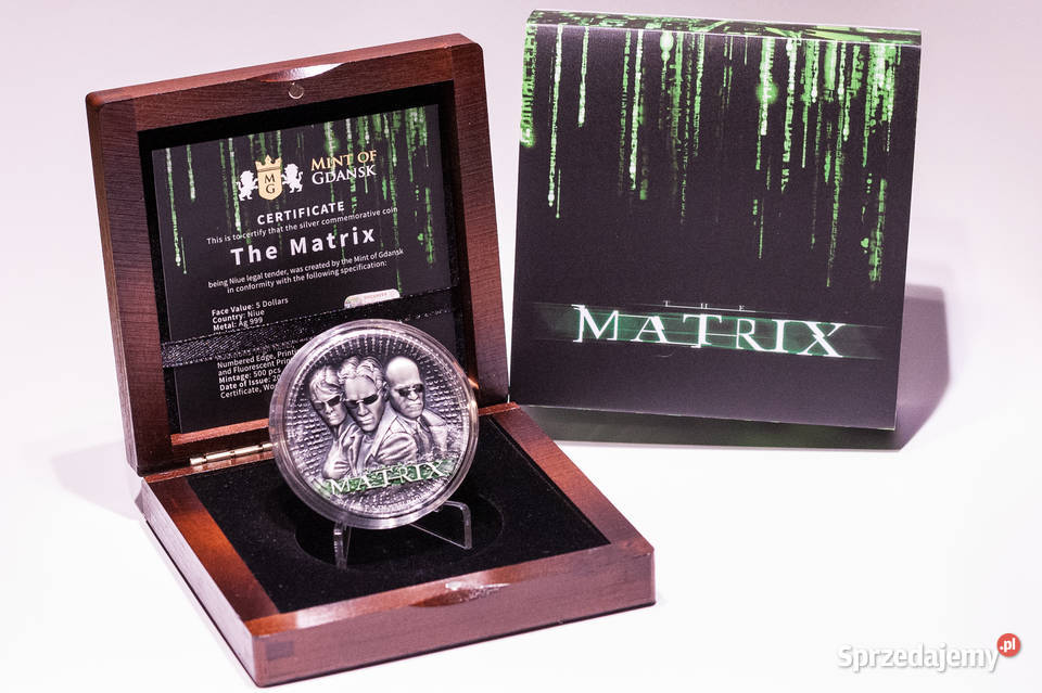 5 Matrix 2 oz Ag 999 50500 moneta srebro pomorskie Gdańsk
