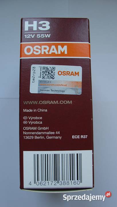 Żarówki H3 OSRAM NIGHT BREAKER LASER 150 Łódź sprzedam