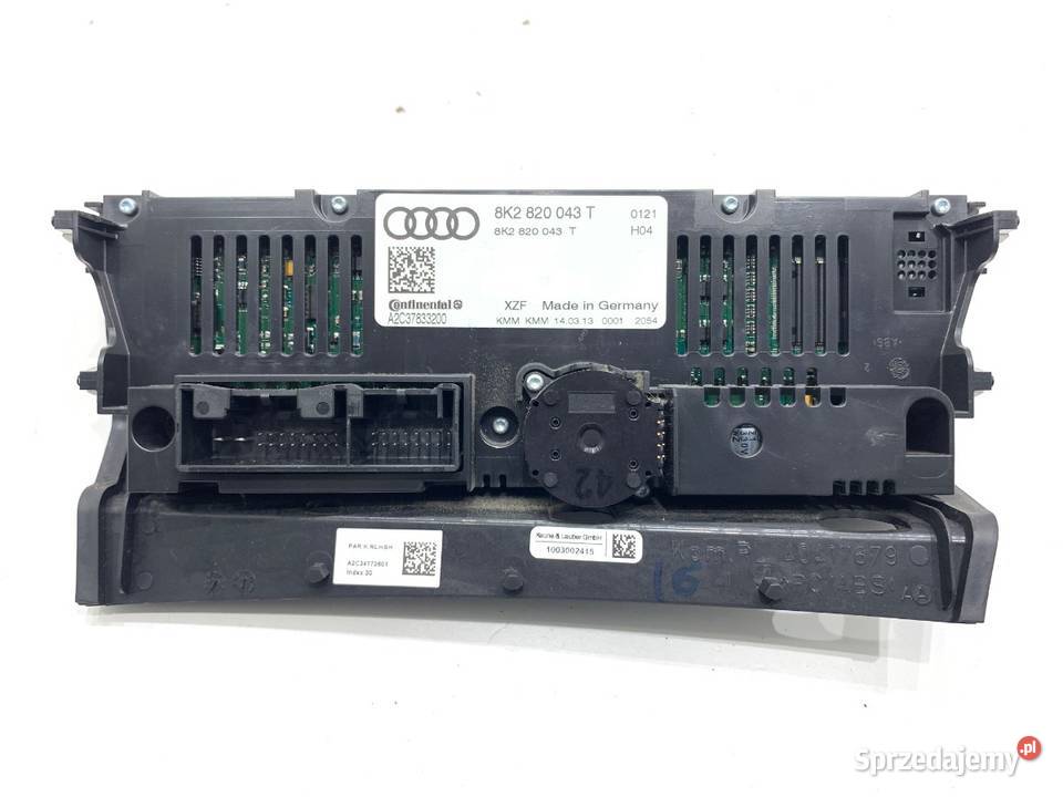 PANEL STEROWANIA NAWIEWU AUDI A5 8T 8K2820043T Panele sterowania, przełączniki