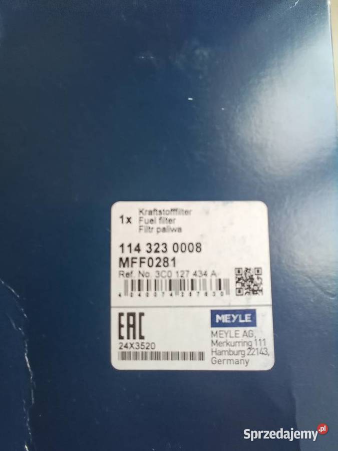 Filtr paliwa MEYLE 114 323 0008 MFF0281 1km Wrocław