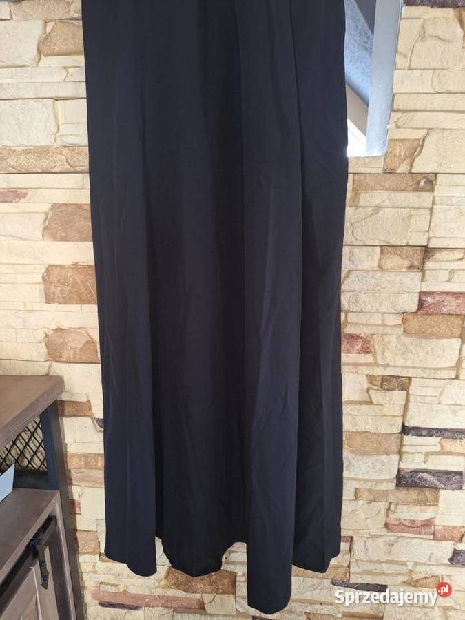 Suknia długa czarna wieczorowa L Nowa bez rękawa Kalisz