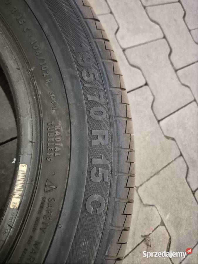 Opony 19570 R15C używane 6 sztuk Continental 195