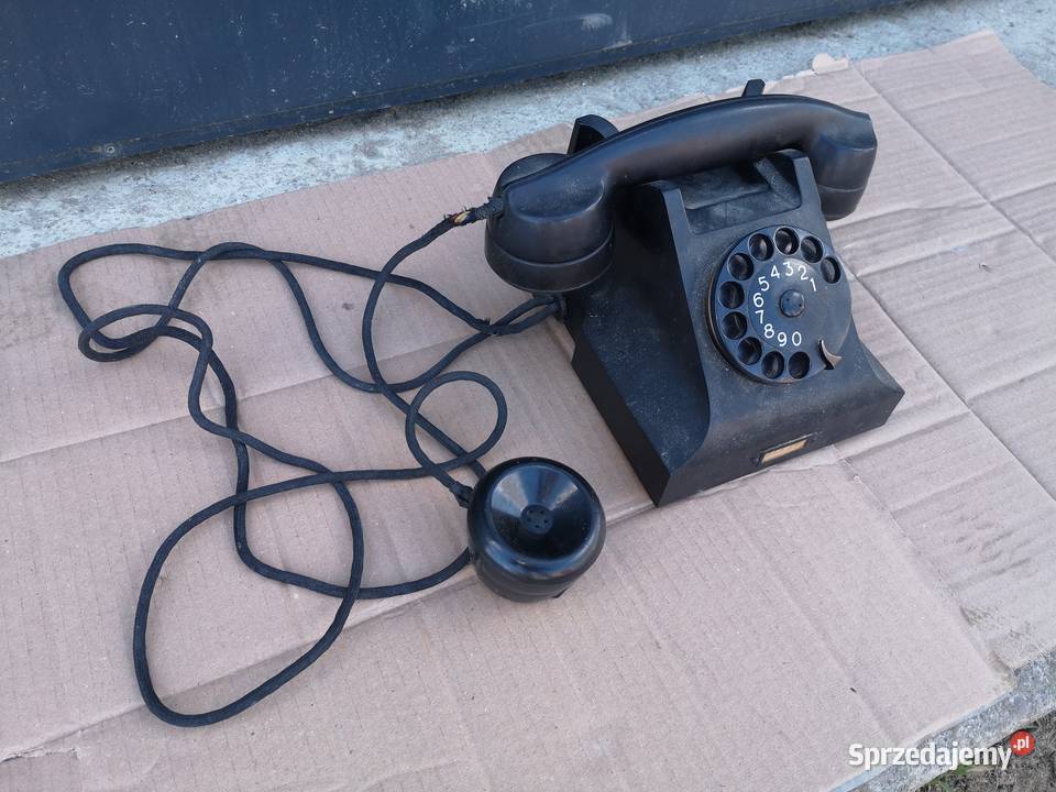 Zabytkowy telefon PTT Aleksandrów Łódzki