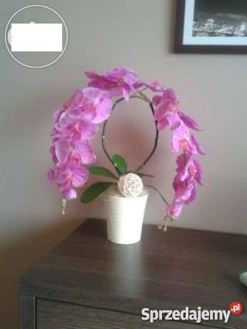 Sztuczny storczyk żywy NOWY 60 sztuczne kwiaty Radomsko