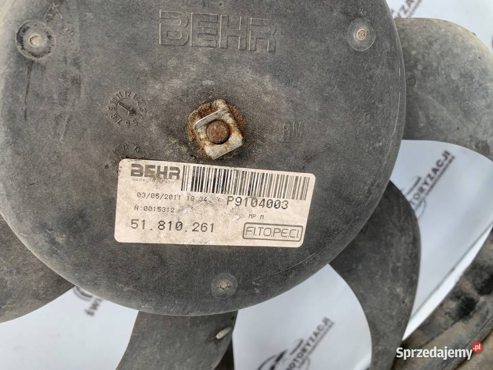 CITROEN NEMO 11r wentylator chłodnicy 51780705 Kielce