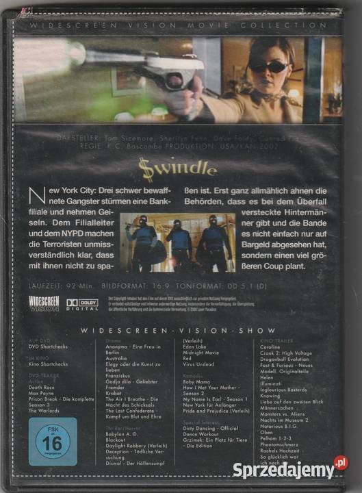 Swindle Tom Sizemore Dave Folye DVD DVD Pruszków