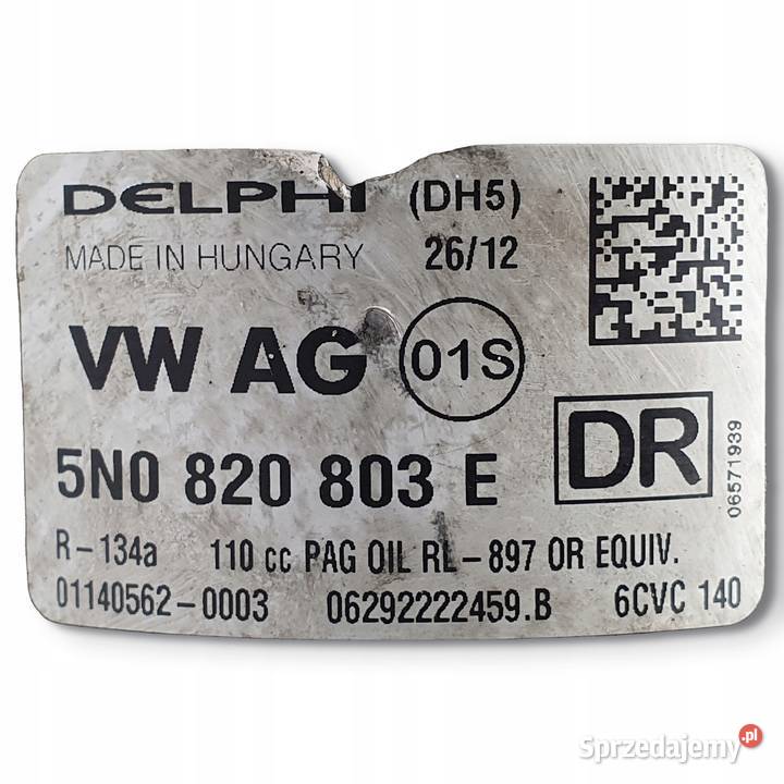 SPRĘŻARKA KLIMATYZACJI VW Tiguan 20 TDI Klimatyzacja Chełm