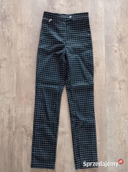Spodnie w kratkę marki HM Rozmiar 34(XS) podlaskie Hajnówka