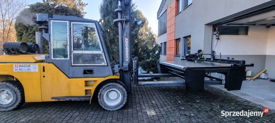 Wynajem wózków widłowych o udźwigu 15 t do 12 t